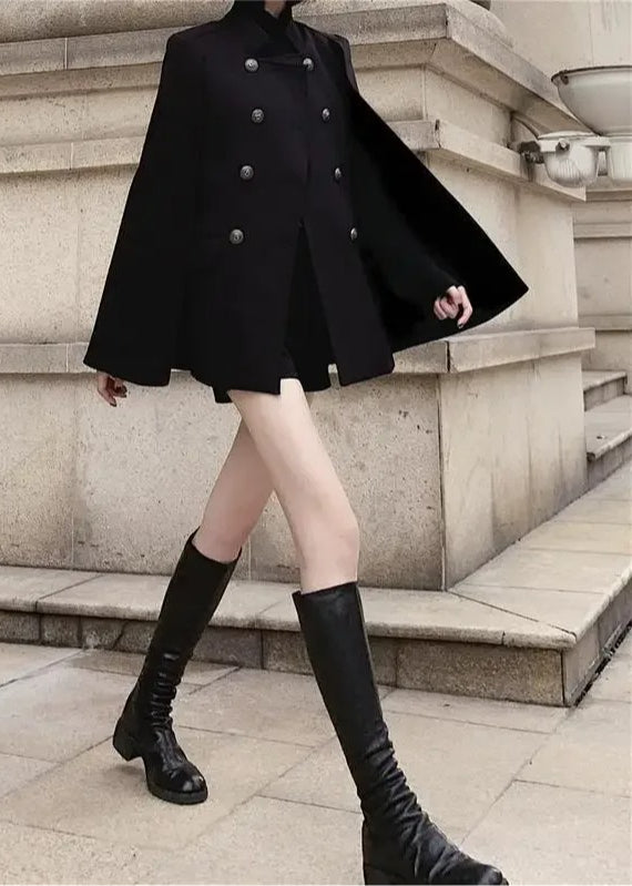 Black Hooded Cloak