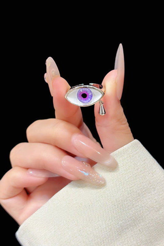 Teardrop Eye Unique Delicate Ring
