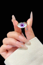 Teardrop Eye Unique Delicate Ring