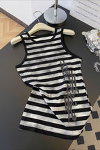 Striped Graphic Tank Top