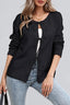 Triple Tie Relaxed Knit Cardigans