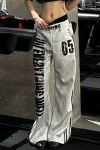 Double Waist Graphic Pants
