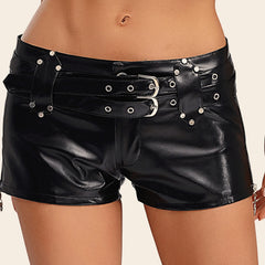 Latex Adjustable Belt Short