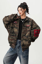 GothicPunkRelaxed Camo Hoodie