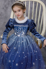 Velvet Snow Princess Kid Halloween Costume
