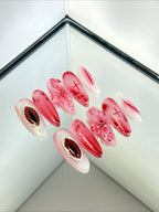 Gothic Blood Red Cross Press On Nails