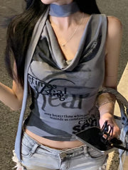 Harajuku Streetwear Korean Fashion  Crop Top