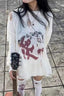 Y2K Punk Hollow Out Ripped Thin Knit Sweater
