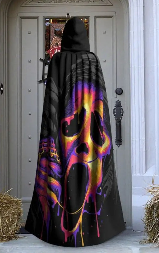 Skeleton Long Hooded Cloak Main image