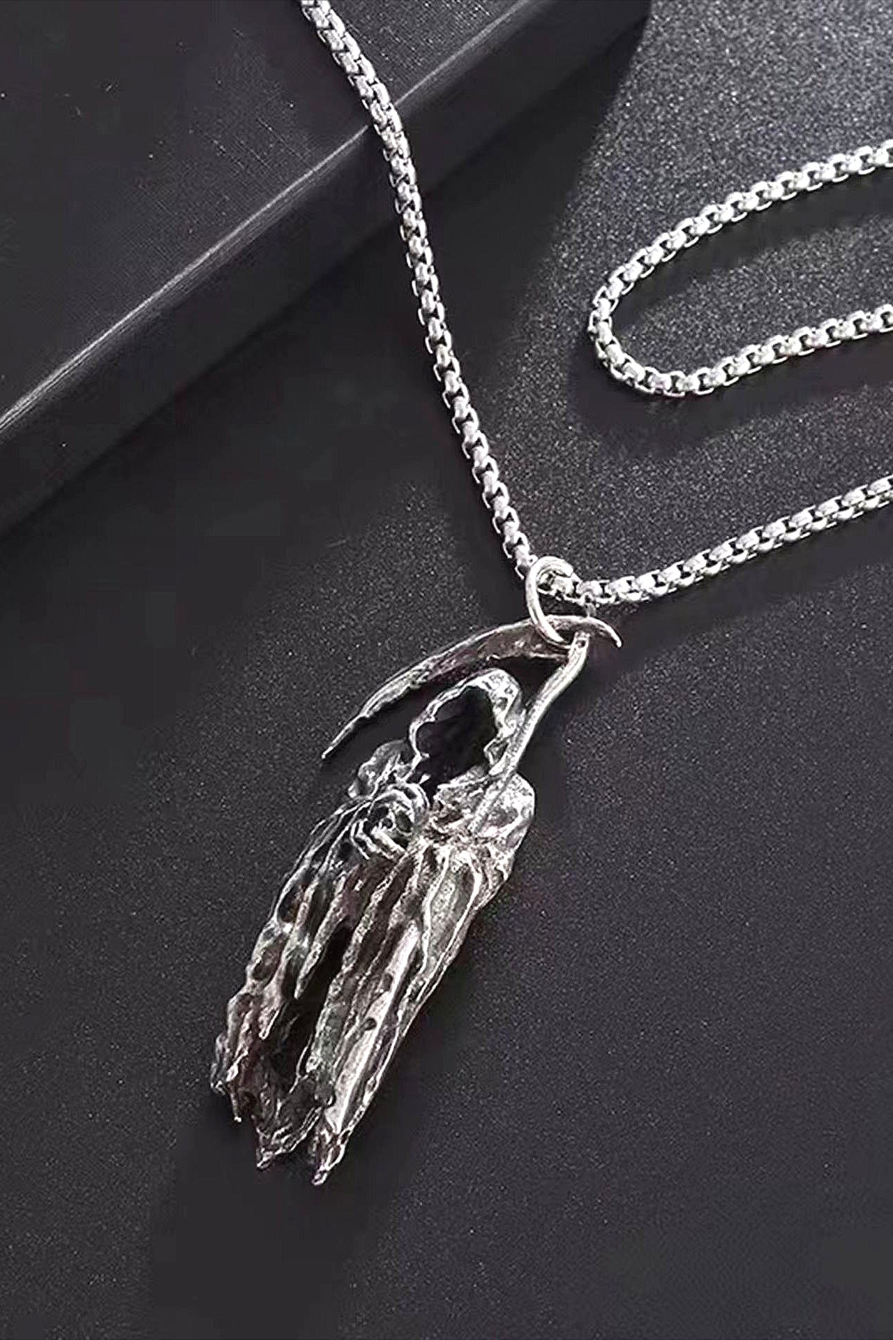 Gothic Scythe Grim Reaper Necklace Secondary image