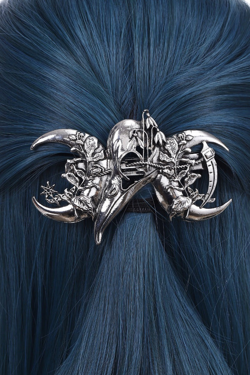 Vintage Gothic Leaf Moon Hair Accs