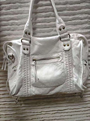Y2K Wasteland Heavy Distressed Motorcycle Bag