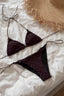 Plaid Vintage Halter Swimwear