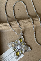 Y2K Chic Clover Zircon Necklace