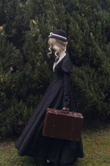 Dark Gothic Nun Long Sleeve Maxi Dress