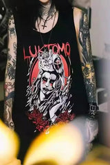 Dark Gothic Oversized Street Tank Top