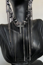Punk Heavy Chain Tassel Necklace