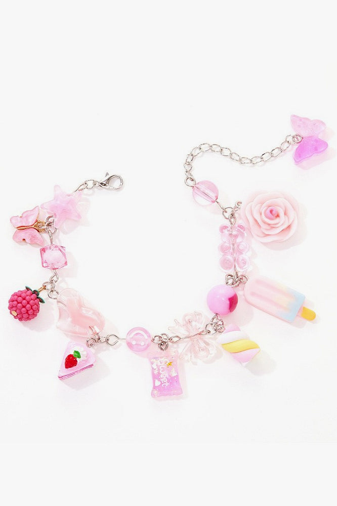 Y2K Multicolor Ornament Beaded Bracelet Secondary image