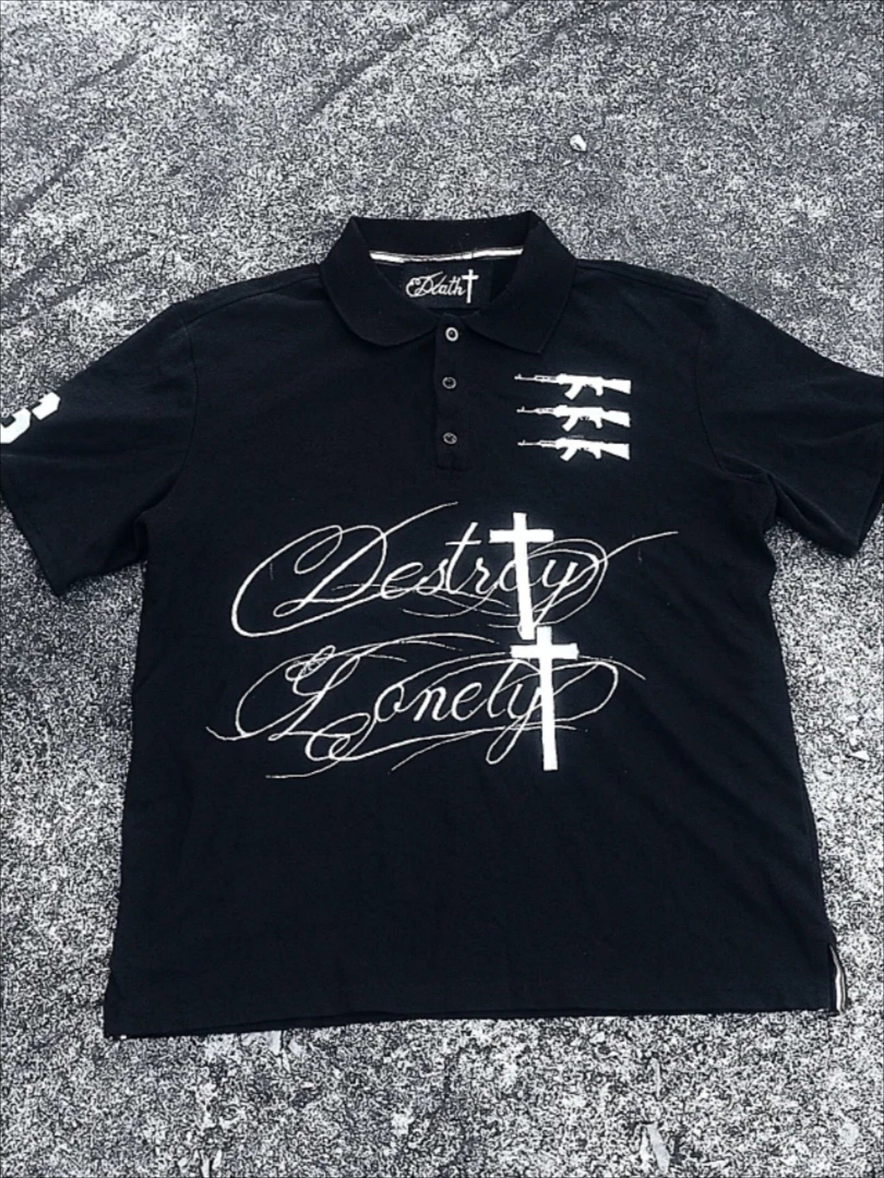 Street Y2K Loose Letter Print T-Shirt