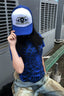 Slim Niche Blue Regular Shoulder T-shirt