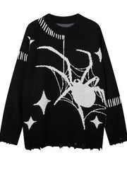 Vintage Distressed Punk Slouchy Knit  Sweater