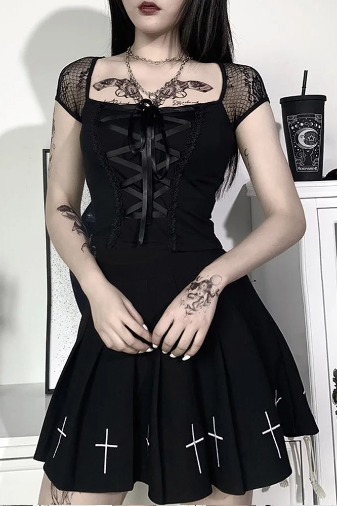 Sexy Gothic Lace T-Shirt Secondary image