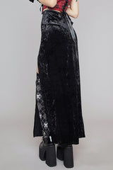 Bow Split Gothic Party Skirt