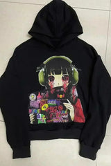Y2K Harajuku Gothic Oversized Hoodie