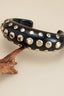 Vintage Tie Dye Studded Resin Open Bracelet