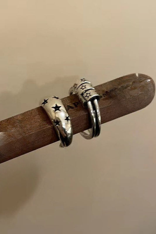 Hip Hop Star Metal Open Ring Secondary image