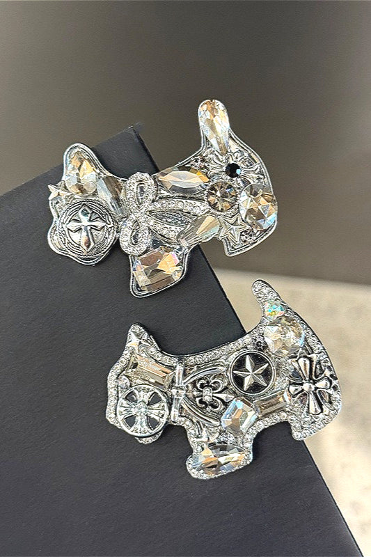 Punk Rhinestone Metal Dog Hair Accs Main image