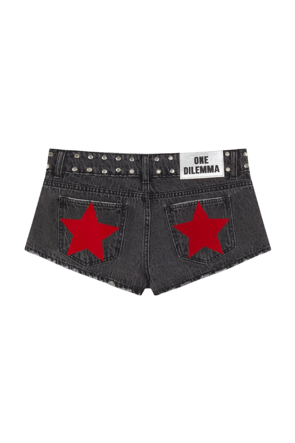 Y2K Star Print Rhinestone Shorts