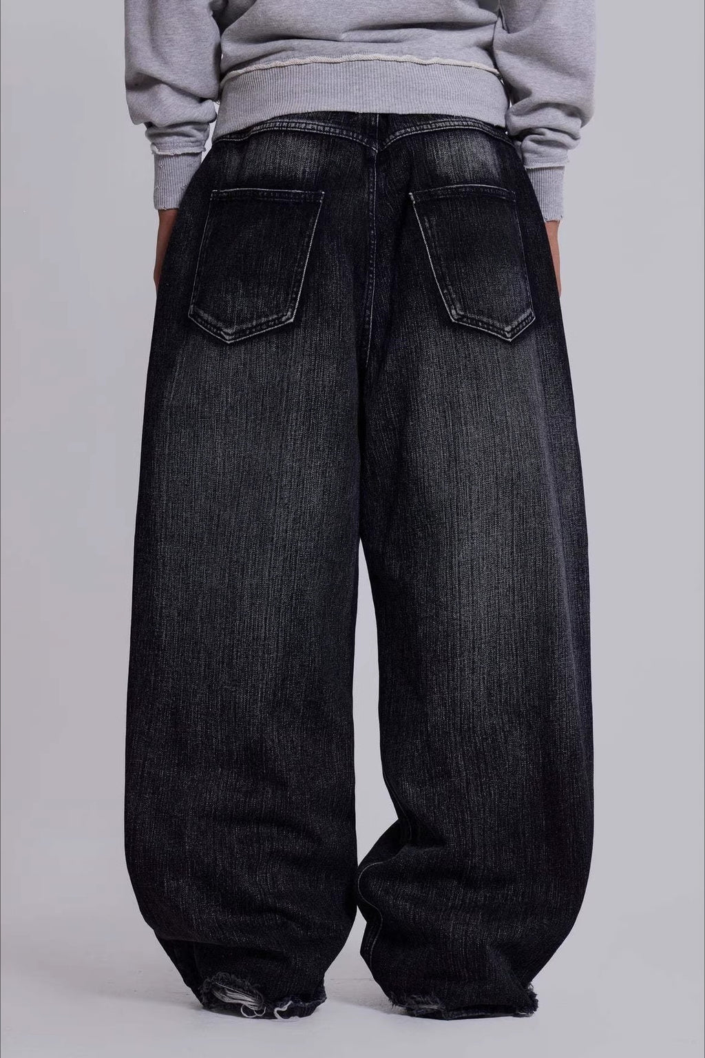 Distressed Graphic Denim Pants