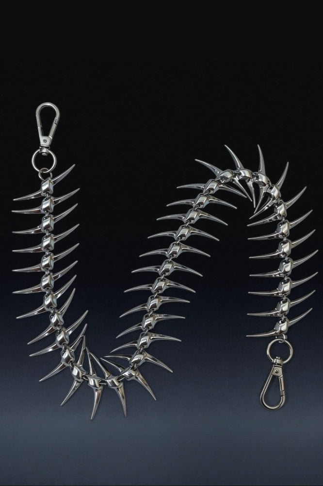 Metal Fishbone Shaped Waist Chain