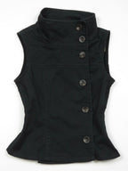 Retro Slim Stand Collar Tank Top