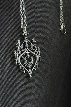 Vintage Gothic Hollow Castle Pendant Necklace