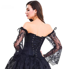 Off-Shoulder Floral Corset