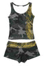 Camouflage Graphic Tank Shorts Sets