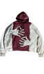 Skeleton Graphic Color Block Hoodies