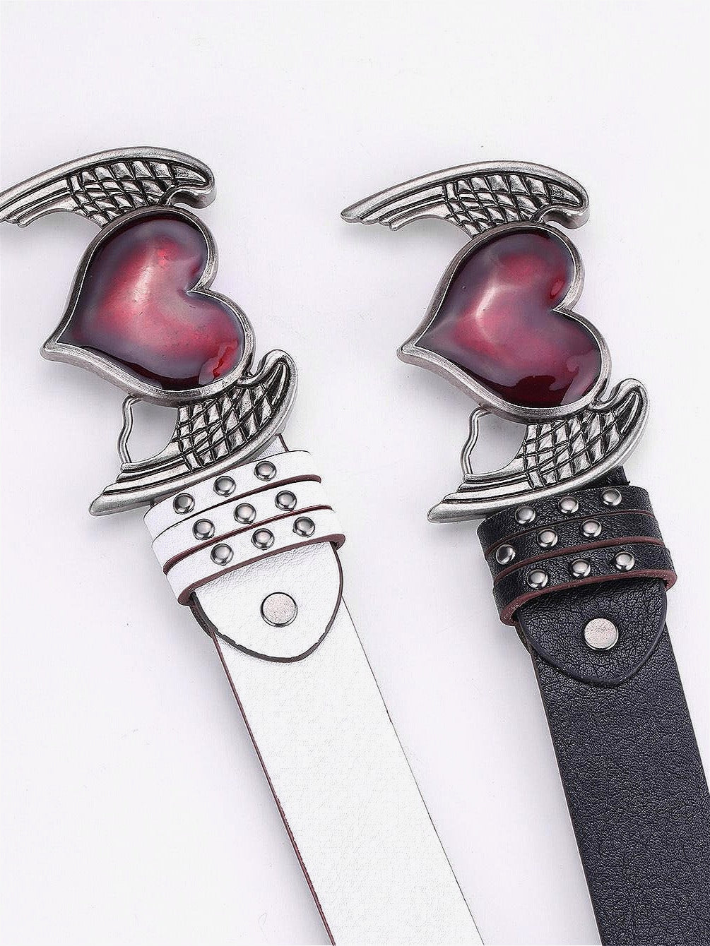 Vintage Y2K Rock Heart Belt