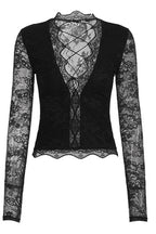 Floral Lace Up Front Crop Tops