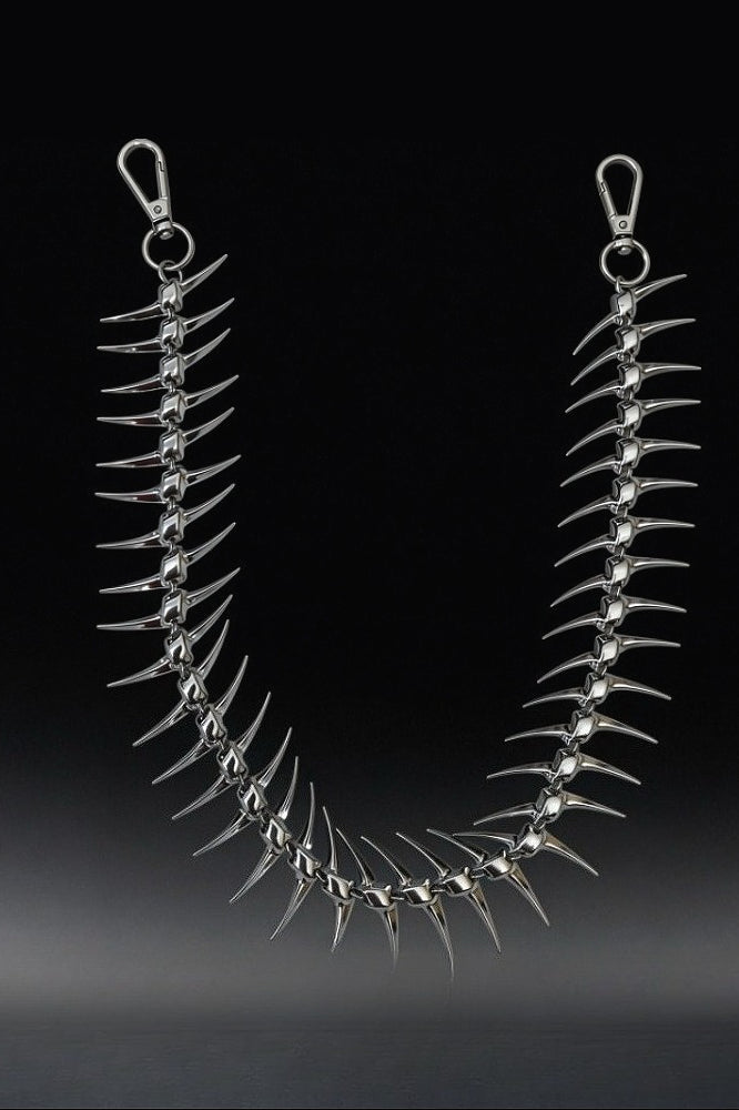 Metal Fishbone Shaped Waist Chain