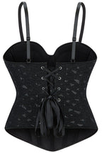 Black Double Strap Underwire Push Up Corset