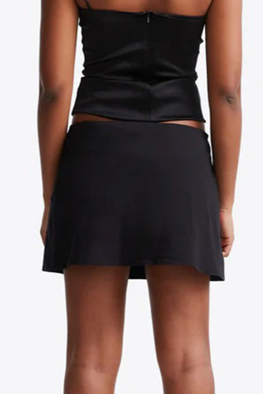 Button Detail Mini Skirt