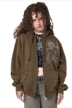 Graphic Fleece Pullover Hoodie