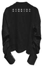 Skull Graphic Extended Cuff Sweatshirt