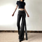 Studded Belt Gothic Punk Pants
