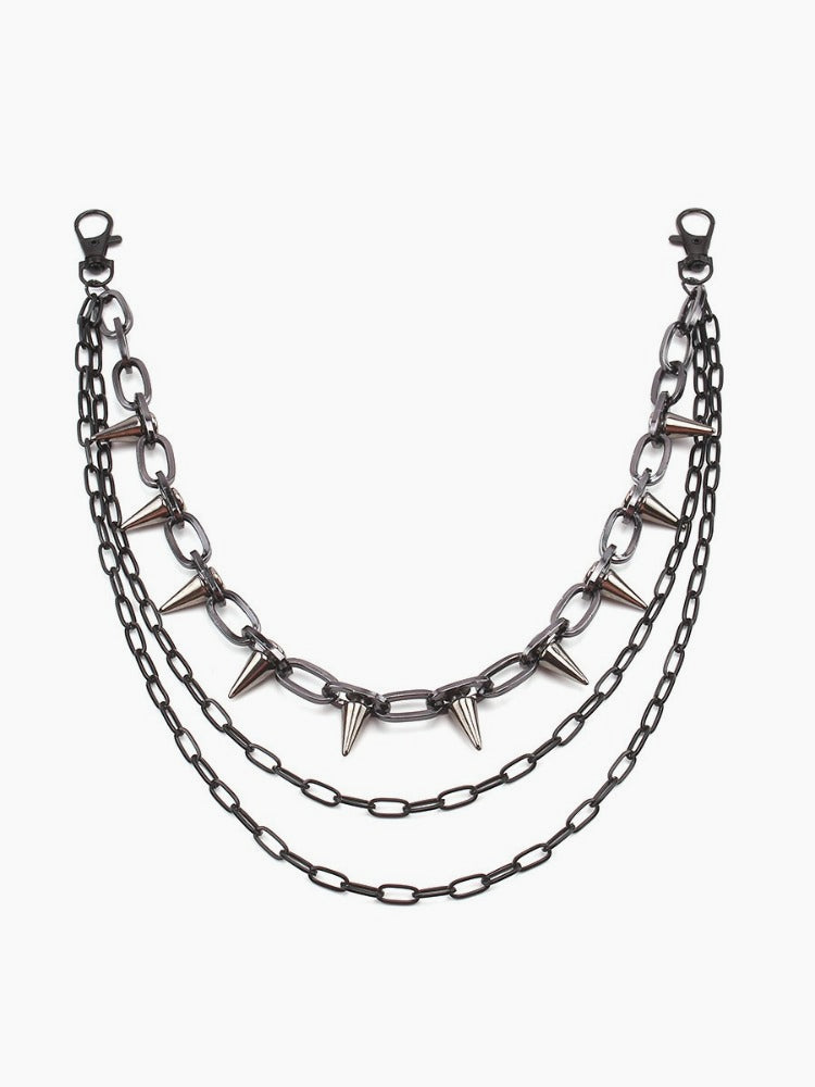 Street Metal Spike Waist Chain