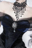 Dark Gothic Off-Shoulder Mesh Corset