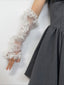 Lolita Lace Mesh Ruffle Long Gloves